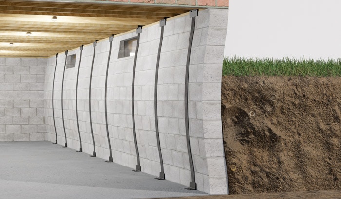 Image showcasing Carbon Fiber Basement Wall Reinforcement